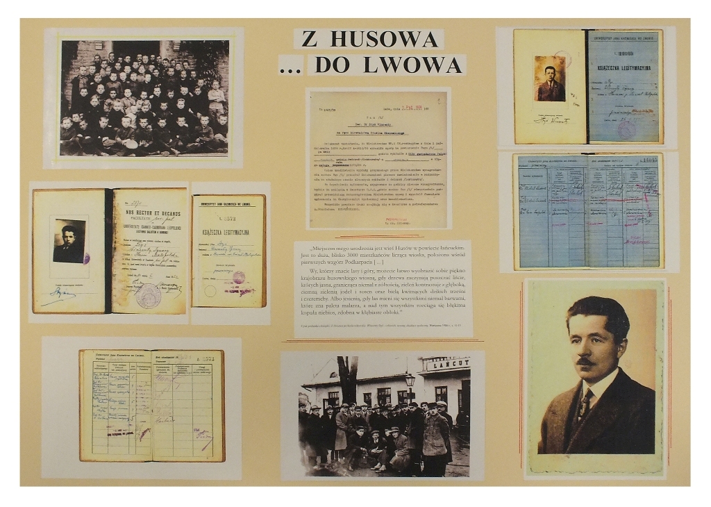 Tablice z wystawy upamiętniającej prof. Stysia
