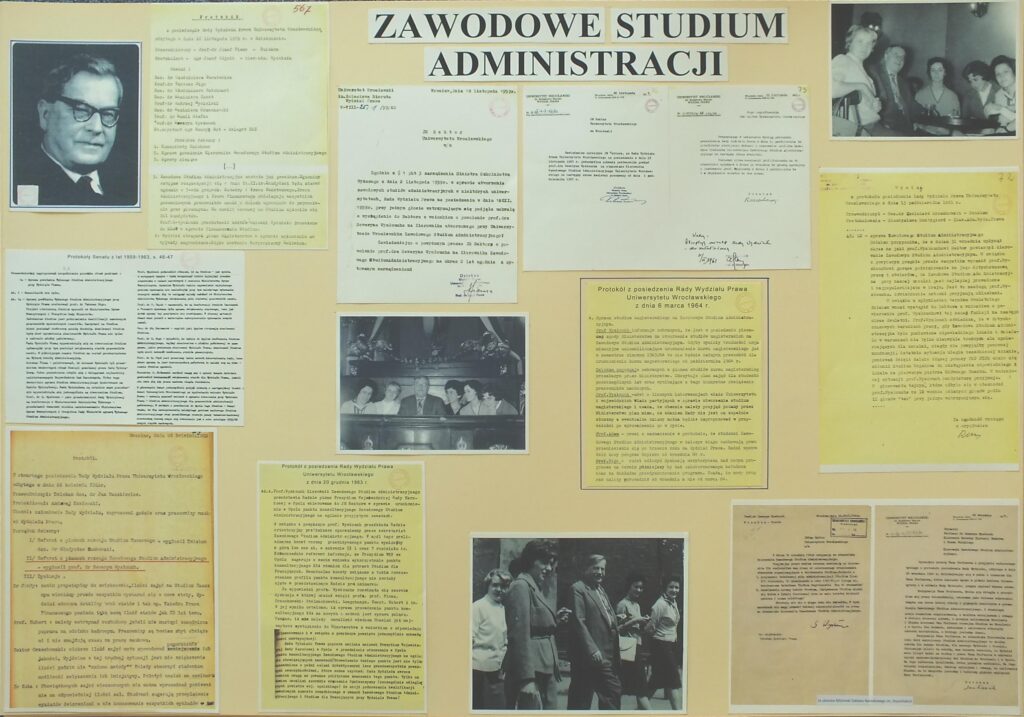 Tablice z wystawy upamiętniającej prof. Wysłoucha